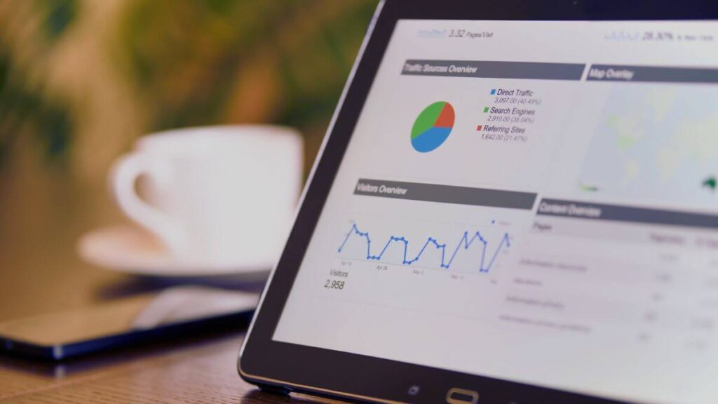 Example of social media analytics showing how restaurants can measure engagement and track marketing results.